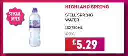 Bestway HIGHLAND SPRING offer