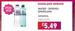 Bestway Highland Spring Water offer