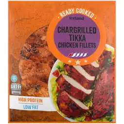Iceland Iceland Ready Cooked Chargrilled Tikka Chicken Fillets 400g offer