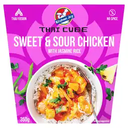 Iceland Kitchen Joy Sweet & Sour Chicken with Jasmine Rice 350g offer