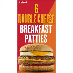 Iceland Iceland 6 Double Cheese Breakfast Patties 681g offer