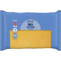 Iceland Iceland British Mild Cheddar 750g offer