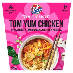 Iceland Kitchen Joy Tom Yum Chicken in a Coconut & Lemongrass Sauce with Noodles 320g offer