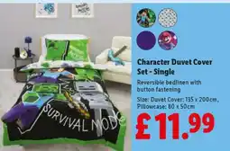 Lidl Character Duvet Cover Set - Single offer
