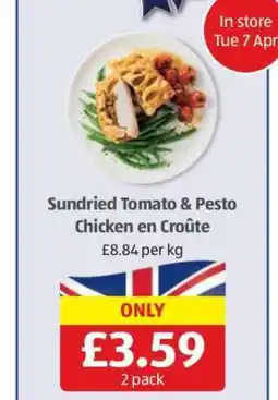 Aldi Sundried Tomato & Pesto Chicken en Croûte offer