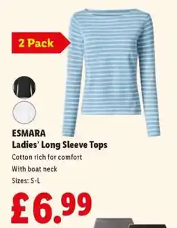 Lidl ESMARA Ladies’ Long Sleeve Tops offer