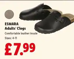 Lidl ESMARA Adults’ Clogs offer