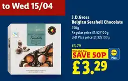 Lidl J.D.Gross Belgian Seashell Chocolate offer