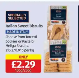 Aldi Italian Sweet Biscuits offer