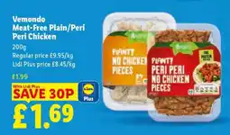 Lidl Vemondo Meat-Free Plain/Peri Peri Chicken offer