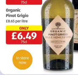 Aldi Organic Pinot Grigio offer