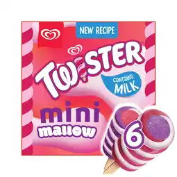 Iceland Twister Mini Mallow Ice Cream Lollies 6 x 50ml offer