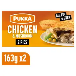 Iceland Pukka 2 Puff Pastry Pies Chicken & Mushroom offer