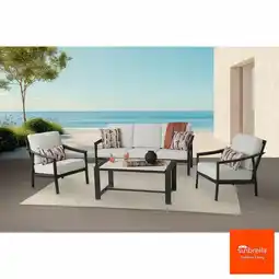 Costco Agio Stinsley 4 Piece Deep Seating Set + Cover offer