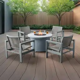 Costco Agio Milo 5 Piece Sling Fire Chat Set + Cover offer