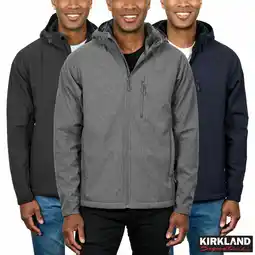 Costco Kirkland Signature Men's Sherpa Lined Softshell Jacket offer