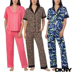 Costco DKNY Ladies Notch Collar 3 Piece PJ Set offer