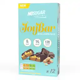 Costco No Sugar Company Joy Bar Chocolate & Peanut Butter Collagen Bar, 12 x 40g offer