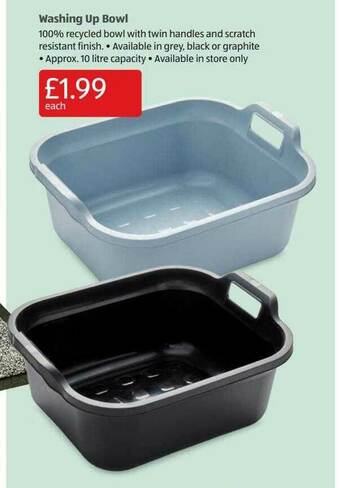 Aldi Washing Up Bowl offer