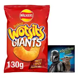 Iceland Walkers Wotsits Giants Sweet & Spicy Sharing Snacks Crisps 130g offer