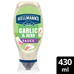 Iceland Hellmann's Garlic & Herbs Creamy sauce 430 ML offer
