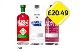 Londis Absolut Tabasco, Vodka, Raspberry offer