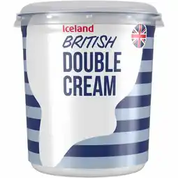 Iceland Iceland British Double Cream 300ml offer