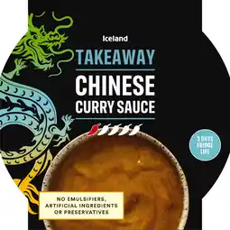 Iceland Iceland Takeaway Chinese Curry Sauce 300g offer