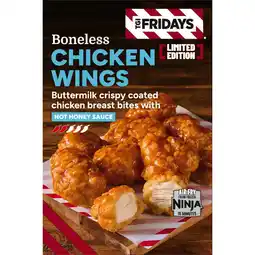 Iceland TGI Friday Hot Honey Buttermilk Boneless Chicken Wings 400g offer
