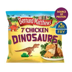 Iceland Bernard Matthews Chicken Dinosaurs – Crispy Frozen Chicken Pieces 350g, Fun Meals for Kids offer