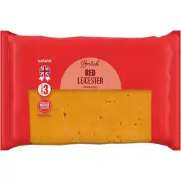 Iceland Iceland British Red Leicester 750g offer