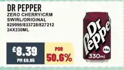Bestway DR PEPPER Zero cherry/crm swirl/original offer