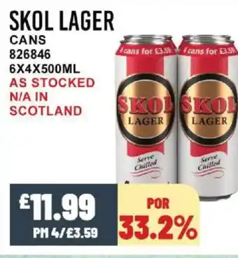 Bestway SKOL LAGER Cans offer