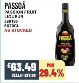 Bestway PASSOÃ Passion fruit liqueur offer