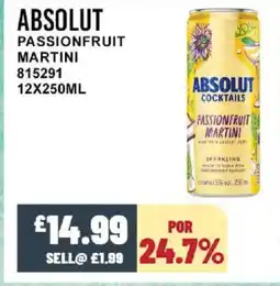 Bestway ABSOLUT Passionfruit martini offer