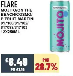 Bestway FLARE Mojito/on the beach/cosmo/P'Fruit Martini offer
