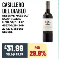 Bestway CASILLERO DEL DIABLO Reserve malbec/ sauv blanc/ merlot/chard offer