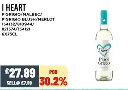 Bestway I HEART P'grigio/malbec/ p'grigio blush/merlot offer