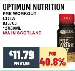 Bestway OPTIMUM NUTRITION Pre workout - cola offer