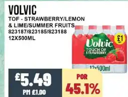 Bestway VOLVIC Tof - strawberry/lemon & lime/summer fruits offer