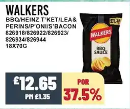 Bestway WALKERS Bbq/heinz t'ket/lea& perins/p'oni/s'bacon offer