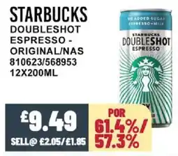 Bestway STARBUCKS Doubleshot espresso - original/nas offer