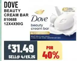 Bestway DOVE Beauty cream bar offer