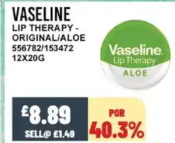 Bestway VASELINE Lip therapy - original/aloe offer