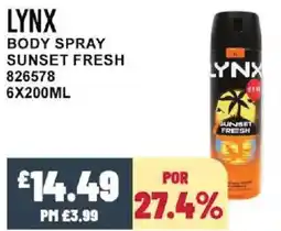 Bestway LYNX Body spray sunset fresh offer