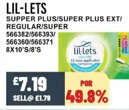 Bestway LIL-LETS Supper plus/super plus ext/ regular/super offer