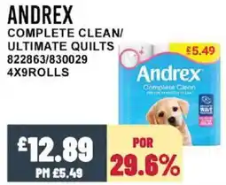 Bestway ANDREX Complete clean/ ultimate quilts offer