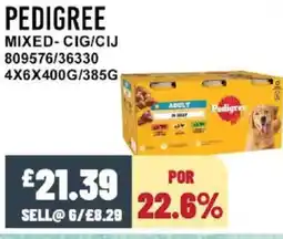 Bestway PEDIGREE Mixed-cig/cij offer