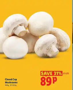 Lidl Closed Cup Mushrooms offer