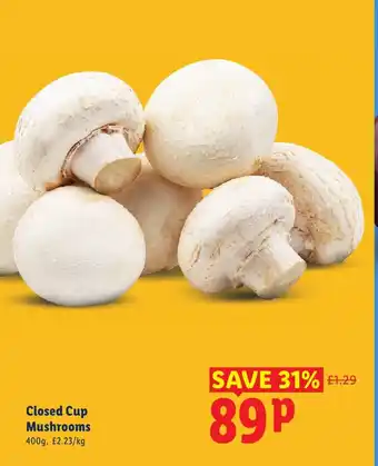 Closed Cup Mushrooms